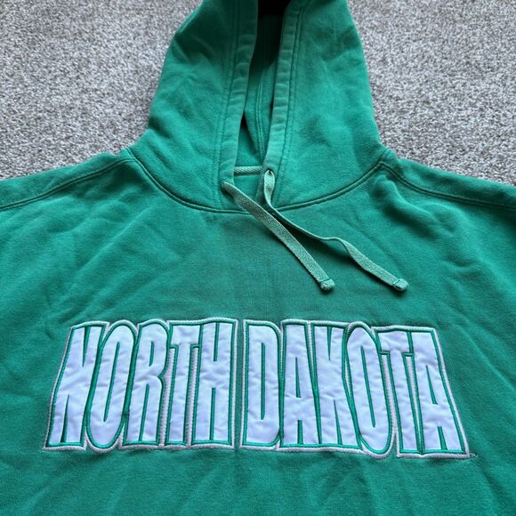 VINTAGE NORTH DAKOTA UNIVERSITY FIGHTING SIOUX HOODIE SWEATSHIRT UND MEDIUM - Picture 2 of 8